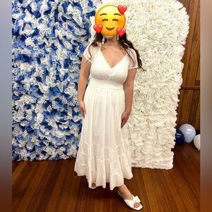 White Betsey Johnson Maxi Dress